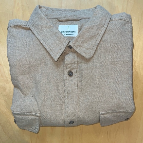 Mutual Weave NEW Big and Tall Solid Flannel Long Sleeve Button Up Shirt XL TALL - Picture 1 of 15